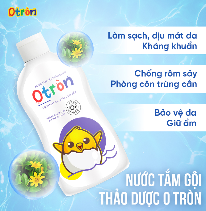 Nước tắm gội O Tròn đa công dụng 